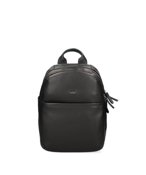 als Herrenrucksack mit Reißverschluss. Multifunktionstaschen Innentaschen. zwei Außentaschen vorne mit Reißverschluss und eine hinten mit Reißverschluss. fehlender Schultergurt. im Ledergriff. zwei Innenfächer. Außenmaterial. 100 % echtes Leder innen. Maße: 26x39x16 cm. Modeprodukt