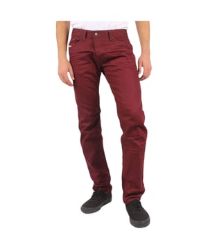 Diesel Mens Denim Jeans

Style Name: DARRON
Style Code: 00C1XK- 008QU
Made in Morocco
100% Cotton
Application: 100% Cow Leather 
Regular Slim Fit
Tapered Leg
Metal Studs
5 Pockets
Button Closure 
Belt Loops
2015-16 Style
