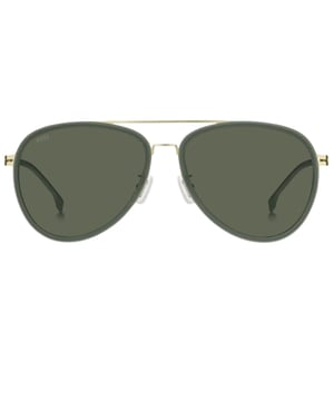 A touch of fun for your summer days, but nothing too out of the ordinary for a hugo boss collectible. Hugo boss Sunglass perfect for the summer Hugo Boss Gold 1466/F/SK AOZ QT Sunglasses, Lens Width = 61mm, Nose Bridge Width = 16mm, Arm Length = 145mm, Made In China Sunglasses, Sunglasses Case, Cleaning Cloth and Care Instructions all Included, 100% Protection Against UVA &amp; UVB Sunlight and Conform to British Standard EN 1836:2005 Hugo Boss Gold Sunglasses 61QT BOSS 1466/F/SK	AOZ