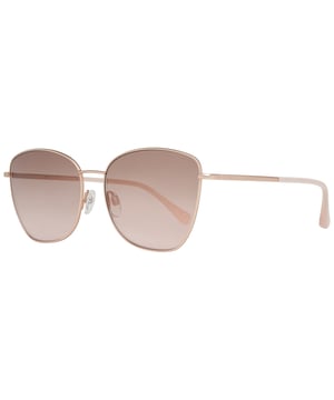 Ted Baker zonnebrillen TB1522 Ariel 402 Rose Gold Multolored Gradient zijn een moderne vlinderstijl gemaakt van lichtgewicht metaal. De verstelbare neuskussens en plastic tempeltips zorgen voor een comfortabele de hele dag fit. Het logo van Ted Baker is in de tempels gegraveerd voor authenticiteit.