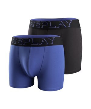 Deze boxershorts voor heren zijn comfortabel en nauwsluitend. Ze hebben een comfortabele snit en bieden optimale ondersteuning. Ze zijn gemaakt van hoogwaardige materialen en hebben een hoog draagcomfort. De elastische tailleband is rondom versierd met de geweven labelbelettering in 3D-look. De set bevat twee zwembroeken.