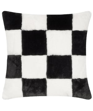 You will never feel anything as soft as the Cozee Check cushion! This oversized trending checkerboard pattern is made from the most snuggly faux fur and is just as good on the reverse too! Available in a range of joyful colours, this design will sit perfectly in any modern home. Size:50 cm x 50 cm