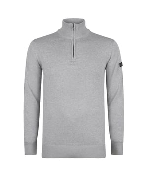 Jersey de hombre de la marca Presly & Sun. El jersey de Presly & Sun está hecho de algodón orgánico y tiene un corte recto. El suave algodón proporciona una gran comodidad.  Marca: Presly & SunNombre del modelo: Lewis Zip Knitted Pullover Categoría: jersey de hombreMateriales: algodónColor: gris