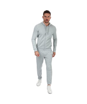 Sweat à capuche zippé Armani Exchange à logo pour homme en gris.- Cordon de serrage réglable.- Fermeture éclair intégrale.- Manches longues.- Poignets et ourlet côtelés.- Lettrage du logo le long du laçage.- Détails contrastés.- 95% Coton, 5% Elasthanne. Lavable en machine.