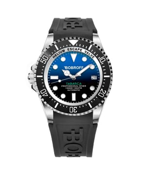 Bobroff BF0003i-BFSTN - Reloj para hombre automático acero inoxidable• material: acero inoxidable• cristal: saphir• pulsera: silicona• correa: plata negro• resistencia al agua: 1000 m (100 ATM)• tamaño de la caja: 44 mm