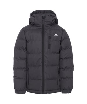 Jongens gewatteerde jas met ColdHeat isolatie Verstelbare afristbare capuchon 3 onopvallende zakken met rits Onopvallende rits aan de voorkant Trekkoord in zoom Elastische manchetten Ideaal om te dragen op een koude dag 100% Polyester