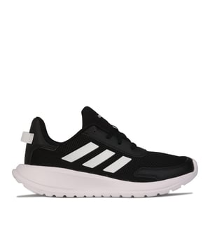 Childrens adidas Tensaur Run Trainers in black- white.<BR><BR>- Mesh upper.<BR>- Lace closure. <BR>- adidas branding.<BR>- Welded 3-Stripes on the sides.<BR>- Lightweight EVA midsole and outsole.<BR>- Regular fit.<BR>- Textile Upper  Synthetic Lining  Synthetic Sole. <BR>- Ref.: EG4128C