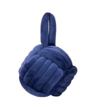 Solve the knotty problem of keeping a door open with this beautifully designed door stop. Soft, durable entwined luxury plush velvet cleverly creates a knot-shape, complete with a handle which makes it easy to pick up after use and store. Filled with sand and polyester for extra strength, this door stop makes a quirky addition to your home.