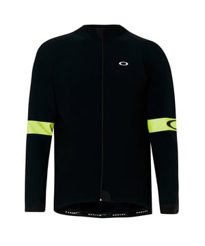 Oakley Thermal Men's Black Jersey – a perfect blend of performance, style, and comfort designed for outdoor enthusiasts and athletes. This jersey offers a balance between functionality and aesthetics, making it an essential addition to your active wardrobe.

Key Features:

 Advanced Thermal Fabric:  The Oakley Thermal Men's Black Jersey is crafted from advanced thermal fabric that helps regulate body temperature during various outdoor activities. Whether you're cycling, running, or hiking, the fabric keeps you warm while preventing overheating.

 Sleek Design:  The jersey showcases Oakley's signature sleek design, offering a streamlined and modern look. The clean lines and minimalistic details create an aesthetic that effortlessly transitions from outdoor adventures to casual outings.

 Moisture-Wicking Properties:  Designed for performance, this jersey features moisture-wicking properties that draw sweat away from your body. This keeps you dry and comfortable, enhancing your overall outdoor experience.

 Comfortable Fit:  The Oakley Thermal Jersey ensures a comfortable fit with its ergonomic design and flexible fabric. Whether you're tackling rugged trails or enjoying leisurely activities, the jersey allows for optimal movement and comfort.

 Versatile Black Color:  The classic black colorway of the jersey is versatile and timeless. It seamlessly pairs with different pants, shorts, and accessories, allowing you to create various outdoor-ready ensembles.

 Durable Construction:  Crafted with durability in mind, the Oakley Thermal Jersey is designed to withstand the demands of outdoor activities. The high-quality construction ensures that the jersey can accompany you on countless adventures