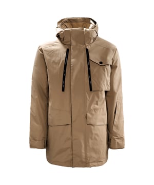 Jack Wolfskin Tech Lab Jacket Technical Field Jacket Brown Mens de invierno 1113111 5064