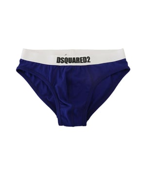 DSQUARED2 Ropa Interior  
Colores azul y blanco  
Cintura elástica  
Detalles del logo  
Gran ajuste y comodidad  
Hecho en Italia  
Material: 95% algodón 5% elastano