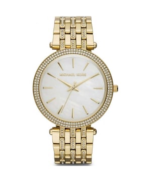 Specification Details Brand Michael Kors Model MK3219 Barcode Number 796483035805 Gender Women's Case Diameter 39 mm Case Material Metal Case Colour Gold Dial Colour White Band Material Metal Band Colour Gold Movement Quartz Chronograph No Water Resistance 50 ATM