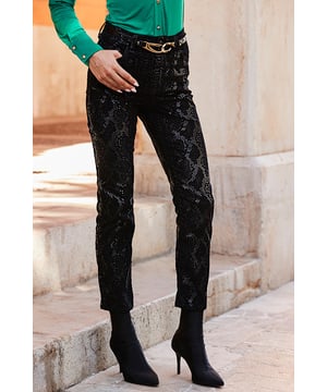 REASONS TO BUY:

Your go-to skinnies just got an upgrade
Made from our signature soft stretch denim
Standout coated animal print finish
Classic skinny cut and flattering high-rise fit
Style with a chunky knit and boots off-duty
Take them out-out with a nice top and heels

Inside leg to fit: Short 29" | Regular 31" | Long 33"