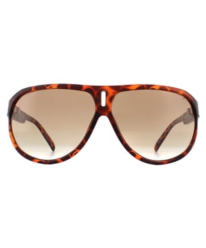 Las gafas de sol Guess GU6729 S57 Tortoise Brown Gradient son una montura de alta calidad hecha de plástico con forma de mosca y están diseñadas para hombres