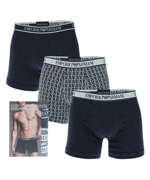 3 Pack of Boxers.- 3 Pack.- Elasticated Waist.- 95% Cotton 5% Elastane.- XS = 27-29in- S = 30-32in- M = 32-34in- L = 34-36in- XL = 37-39in- XXL = 39-41inWe regret that underwear is non-returnable due to hygiene reasons.    - Ref: 11213167436