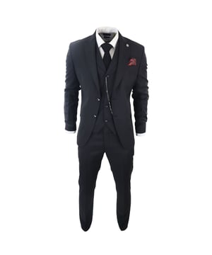 Stap in de verfijning met ons Classic and Elegant Design mannen 3-delig pak, met een tijdloze zwarte kleur, contrasterende zakafwerking en een verfijnde textuurpattenstof, perfect voor formele gelegenheden. Productontwerp bullet points:  
Veelzijdige formele kleding: Geschikt voor bruiloften, zakelijke evenementen of speciale gelegenheden, zodat u er scherp en goed gekleed uitziet.  
Compleet 3-delig set: Inclusief een jasje, vest, pantalon en zakketting voor een verzorgde en gecoördineerde outfit.  
Premium materiaal: Gemaakt van hoogwaardige materialen voor comfort en duurzaamheid, wat zorgt voor een langdurige stijl.  
Verfijnde textuurpattenstof: Voegt een vleugje elegantie en verfijning toe aan uw formele ensemble.  
Contrasterende zakafwerking: Versterkt de visuele aantrekkingskracht van het pak en voegt diepte en dimensie toe aan uw look.  
Gemaakt van een mix van 65% Polyester, 32% Viscose en 3% Lycra voor een comfortabele en stijlvolle afwerking.  
Maten: Jasje & Pantalon maat  
36R: 36' (Borst) 30' (Taille)  
38R: 38' (Borst) 32' (Taille)  
40R: 40' (Borst) 34' (Taille)  
42R: 42' (Borst) 36' (Taille)  
44R: 44' (Borst) 38' (Taille)  
46R: 46' (Borst) 40' (Taille)  
48R: 48' (Borst) 42' (Taille)  
50R: 50' (Borst) 44' (Taille)  
52R: 52' (Borst) 46' (Taille)  
54R: 54' (Borst) 48' (Taille)