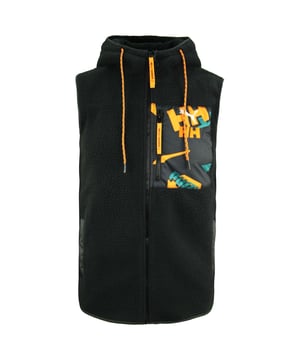 Puma x Helly Hansen Vest Zip Up Up Fleece Happre Holte Mens Black Mleeveless 597082 01
