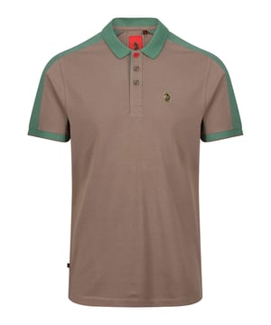 This polo shirt from LUKE is perfect for your everyday line-up. It's crafted from a soft cotton pique and detailed with contrast colour cut and sew overarm panels. It features a classic button placket which has a contrast colour underside and is complete with the brand's iconic lion head embroidery on the left chest. Iconic LUKE BLACK, GOLD, RED lion head embroidery. Iconic LUKE tri-colour trim tape. LUKE buttons. Contrast colour underside of collar. Rib collar and cuff. Single contrast cuff tipping. Contrast cut and sew overarm panels. Marina red top button..