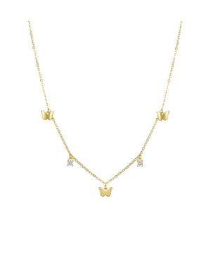 Collar Nall Plata de Ley 925 y Circonita Brillante acabado en oro amarillo de 18 Quilates. Pide un deseo se caracteriza por diseños de carácter joven, repletos de significado y color, originales a la vez que discretos, que pretenden convertirse en pequeños amuletos.