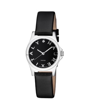 Reloj Analógico de Cuarzo Haurex City con Esfera Negra y Correa de Cuero Negra # 6A505DNN (Reloj para Mujeres). Número de Modelo: 6A505DNN 6A505DN 6A505D 6A505. Tipo de Movimiento: Cuarzo. Resistencia al Agua: 30 metros. Cristal: Mineral. Función del Bisel: Fijo. Material del Bisel: Acero Inoxidable. Tipo de Cierre: Hebilla. Material de la Caja: Acero Inoxidable. Diámetro de la Caja: 28 milímetros. Longitud de la Banda: Estándar para Mujeres. Grosor de la Caja: 7 milímetros. Material de la Banda: Cuero. Forma del Artículo: Redonda. Tipo de Visualización: Analógico. Color de la Esfera: Negra. Color de la Banda: Negra.