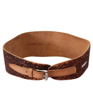 Gorgeous brand new with tags
  Made from brown leather
  Silver-tone hardware
  Buckle fastening
  Solid pattern
  Logo details
  Made in Italy
Material: Leather