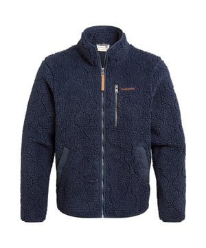 Gewebetechnik: isolierend. Gewebe: Teddyfleece, Langer Flor, Fleece. Design: Logo, Unifarben. Durchgehender Reißverschluss. Taschenart: Zwei Seitentaschen, 1 Brusttasche, Reißverschluss. Langärmlig. Nachhaltigkeit: Aus recyceltem Material. Futterstoff: Netzmaterial. Stehkragen. Rand: gewebter Stoff. S: 96,52 cm. M: 102 cm. L: 109 cm. XL: 116,84 cm. XXL: 121,92 cm.