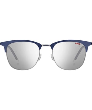 Setzen Sie ein Statement mit dieser Sonnenbrille von Hugo Boss. Sie sind mit Stil und Eleganz gefertigt und bieten 100 % UV-Schutz, was sie zum perfekten Accessoire fur einen unvergesslichen Look macht. Das perfekte Accessoire, um Ihrem Stil das gewisse Etwas zu verleihen! Brillenglasbreite = 52 mm, Nasenstegbreite = 20 mm, Bugellange = 145 mm, hergestellt in China. Hugo Boss Silver 1208 0KU0 Sonnenbrille, Sonnenbrille, Sonnenbrillenetui, Reinigungstuch und Pflegehinweise im Lieferumfang enthalten, 100 % Schutz vor UVA- und UVA-Strahlen. UVB-Sonnenlicht und entspricht der britischen Norm EN 1836:2005, Stilcode: 1208 0KU0