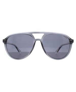 Die Polaroid Aviator Unisex Grey Blue Blue Polarized PLD 4162/S Sonnenbrille ist eine perfekte Kombination aus modernem Design und leistungsstarkem Augenschutz. Mit ihrem schlanken Aviator-Rahmen bietet diese Sonnenbrille einen zeitgemäßen Look, der zu verschiedenen Gesichtsformen und Stilen passt. Die fortschrittlichen polarisierten Gläser reduzieren Blendeffekte und verbessern die visuelle Klarheit, so dass auch bei hellem Wetter ein scharfes und komfortables Seherlebnis gewährleistet ist.