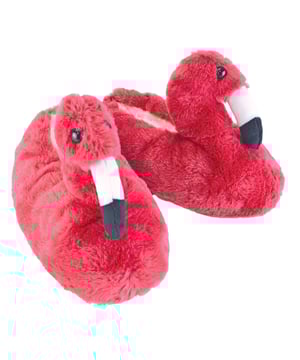 Who wants to have standard, boring slippers? Well if you love to have loud feet or perhaps you love Flamingos then these Ladies 3D Flamingo Slippers are the perfect pair for you! The design is a cute and bright pink Flamingo with 3D detailing including a soft beak and a fine faux fur finish, good enough for the biggest of Flamingo lovers! Or perhaps you know of someone who would love these? If so they’d make a great gift or Xmas present! These great novelty slippers are made from super soft 100% Microsuede material, making sure that, while your feet make people laugh, that they keep your feet warm throughout. They are also fully cushioned to make sure that your feet stay warm but also as comfortable as possible. There’s also Anti-Slip Gripper Dots on the sole of the foot to make sure you don’t slip on hard and/or wooden surfaces. Made from 100% Microsuede Fibres and available in Pink. They come in 3 sizes: Small, Medium & Large and are Hand Wash only.