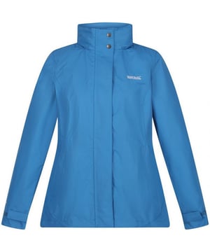 100% Polyester. Wasserdichte Shell-Jacke für Damen. Nahtversiegeltes Soft-Touch-Polyestergewebe mit Hydrafort-Technologie und dauerhaft wasserabweisender Ausrüstung bietet einen wirksamen Schutz vor Wind und Regen. Das weiche Mesh-Futter ist angenehm zu tragen und die verstellbare Kapuze lässt sich an trockenen Tagen gut verstauen. Zwei Reißverschlusstaschen sind praktisch für Schlüssel und Handy. Mit dem Regatta-Aufdruck auf der Brust. Regatta-Größen für Damen (Brustumfang ca.): 6 (30in/76cm), 8 (32in/81cm), 10 (34in/86cm), 12 (36in/92cm), 14 (38in/97cm), 16 (40in/102cm), 18 (43in/109cm), 20 (45in/114cm), 22 (48in/122cm), 24 (50in/127cm), 26 (52in/132cm), 28 (54in/137cm), 30 (56in/142cm), 32 (58in/147cm), 34 (60in/152cm), 36 (62in/158cm).
