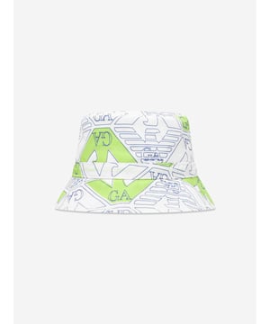 Introducing the Boys Logo Bucket Hat by Emporio Armani. Defining the ultimate style, this bucket hat is an essential accessory for boys' holiday wardrobe. The highlights include: Playful Elegance: The hat features a vibrant multicolour print that adds a trendy and playful touch to any outfit. Exceptional Comfort: Crafted from premium materials, it ensures ultimate comfort, making it perfect for everyday wear or holiday adventures. Style Statement: The signature Emporio Armani logo on the hat adds a designer touch and uplifts the whole look. Get this fabulous Boys Logo Bucket Hat in Multicolour and make your little one stand out in style!