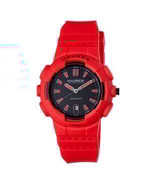 Haurex italy: tremor men's red watch..