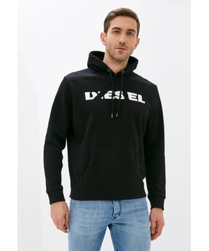 DIESEL S AGNES BRO Mens Regular fit Hoodie. - - . 3D Broken puff print to chest. - - . Flexible Ribbed Edges Around the Sleeves and Waist. - - . Spacious Kangaroo Pocket in the Front. - - . Ideal for Autumn Winter Outerwear & Casual Wear. - - . 56% Cotton, 44% Polyester. - - . Machine Washable. - - . 
Measurements:                                                                                                                                                              S: Pit to Pit: 21.5'', Shoulders: 17'', Body Length: 27'', Sleeve Length: 23.5'' . - - .  
M: Pit to Pit: 22'', Shoulders: 17.5'', Body Length: 27.5'', Sleeve Length: 25'' . - - .                                           
L: Pit to Pit: 23'', Shoulders: 18'', Body Length: 28'', Sleeve Length: 26''. - - .                                                   
XL: Pit to Pit: 24'', Shoulders: 19'', Body Length: 28'', Sleeve Length: 26''