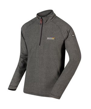 Herren-Fleece-Oberteil mit halbem Reißverschluss. Weiches, gebürstetes Rückenmaterial. Das Regland-Ärmeldesign sorgt für Bewegungsfreiheit, während der Trichterhals mit tiefem Belüftungsreißverschluss für einen angenehmen Sitz sorgt. Material: 100% Polyester. Maschinenwaschbar bei 30 Grad. Regatta Herren-Größen (Brustumfang ca.): XS (35-36in/89-91.5cm), S (37-38in/94-96.5cm), M (39-40in/99-101.5cm), L (41-42in/104-106.5cm), XL (43-44in/109-112cm), XXL (46-48in/117-122cm), XXXL (49-51in/124.5-129.5cm), XXXXL (52-54in/132-137cm), XXXXXL (55-57in/140-145cm).