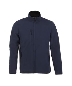 Material: Außenschicht aus 94% Polyester und 6% Elastan. Wasserdichte, winddichte und atmungsaktive Mittelschicht. Futter aus Polyester-Fleece. Durchgehender Reißverschluss mit Kinnschutz und innerer Reißverschlussabdeckung. Rechte Brusttasche mit Reißverschluss. Zwei Fronttaschen mit Reißverschluss. Elastische Bündchen an Ärmeln und Saum. Brustumfang (in): XS(35/36), S(36/38), M(38/40), L(41/42), XL(43/44), XXL(45/47), 3XL(47/49), 4XL(50/52), 5XL(53/55).