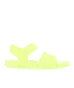 Meisjes Fit Flop iQushion Ergonomic Back Strap Sandalen in geel.- Rubberen bovenkant.- Verstelbare klittenband.- 'L' & 'R' en teengroeven op voetbed.- iQushion™ Kids Junior Technologie.- EVA buitenzool.- Ref: FP4A26