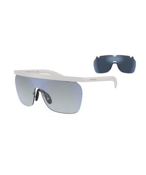 Giorgio Armani Mannen Zonnebril AR8169-5344D6 - Materiaal: Acetaat - Kleur frame: Wit - Afmetingen: 55/20/145 mm (Diameter lens / Brug formaat / Lengte veren)