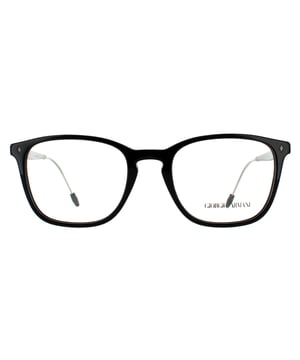 Giorgio Armani bril AR7171 5001 Zwarte mannen zijn een frame van hoge kwaliteit met plastic voor- en flexmetalen tempelontwerp. Een sleutelgatbrug voegt wat retro -aantrekkingskracht toe, samen met de Diamond Stud aan de voorste tempel.