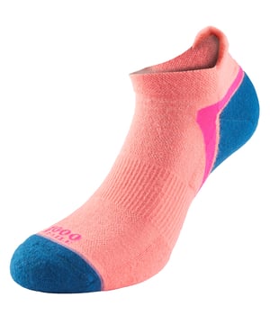 1000 Mile Women's Sports Socks Single LayerIntroducing the Women's Activ Socklet: the ultimate sock for an active lifestyle. Designed for support, protection, and comfort, it's perfect for all activities. With its optimized shape, arch bracing, and Y heel, enjoy a secure, non-slip fit. The sock's super soft yarns and flat toe seam minimize skin irritation, while the padded heel, toe, and achilles tab provide cushioned protection. Stay cool and fresh with ventilation panels promoting airflow and breathability. This single-layer sock, knitted to a trainer length, is ideal for those who prefer shorter socks. Suitable for running, gym work, sports activities, and everyday wear. Available in Small (3-5.5UK/EUR 36-38.5) and Medium (6-8.5UK/EUR 39-42.5) for women. Made with 80% polyester, 18% nylon, and 2% Elastane. Machine wash at 30 degrees; avoid bleach or tumble drying.Extra Product DetailsUltimate sock for active lifestyle: support, protection, and comfort. Secure fit with optimized shape, arch bracing, and Y heel.Super soft yarns, flat toe seam for minimal skin irritation.Padded heel, toe, and achilles tab for cushioned protection.Ventilation panels for airflow and breathability.Single-layer sock, trainer length, perfect for shorter preference.Suitable for running, gym, sports, and everyday wear.