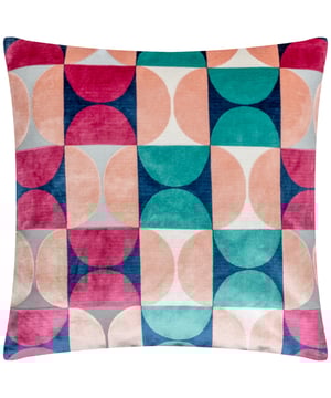 Retro, gorgeous, and an homage to simple high-end, the Bardot cushion features a plush, geometric cut-velvet design available in a range of vivid jewel tones. Made in a devoutly fashionable style, this cushion is an exquisite piece that will elevate any interior.