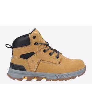 Amblers Safety present these lightweight womens Safety Boots, designed with a water-resistant upper, a deep padded ankle collar, a cushioned footbed, and an EVA midsole.
- Water Resistant Full Grain Nubuck & Crazy Horse Leather Upper- Moulded TPU Heel Chassis to Enhance Support- Reflective Laces and Counter Panel for Extra Visibilty- Deep Padded PU Collar for Extra Comfort- Comfortable, Cushioned and Removable PU Footbed- Lightweight Athletic EVA Midsole- Shock Absorption midsole- Quality Rubber Outsole with technical tread pattern for traction- Non-Marking Rubber Outsole- Outsole Heat Resistant to 300 Degrees- Oil Resistant Outsole