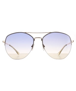 Calvin Klein Aviator Mens Gold Navy Yellow Gradient CK20121S  CK20121S are a modern round style crafted from lightweight metal. The silicone nose pads and double bridge ensure an all round comfortable fit. Slender temples feature the Calvin Klein logo for authenticity.