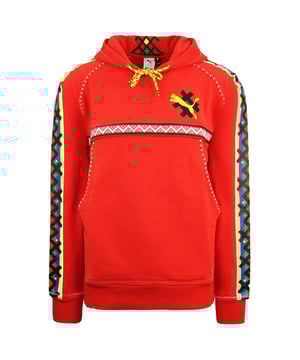 Puma x Jahnkoy sudadera con capucha roja logo de hombre estampado sudadera de puta estampada 596680 47