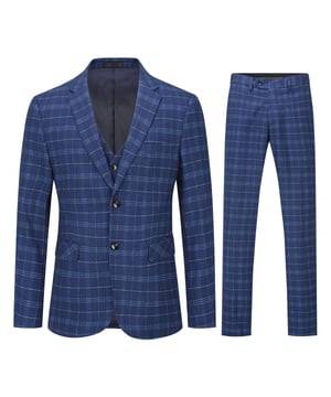 [Materialpflege] HOCHWERTIGES MATERIAL – 70 % Polyester + 30 % Viskose. Es ist bequem, atmungsaktiv, weicher, glatter, leichter zu waschen und behält die Form. 94 % Polyester und 4 % Viskose für die Innenseite, es atmet frei und nimmt Schweiß auf. WASCHEN – Chemische Reinigung wird empfohlen; Handwäsche ist möglich, jedoch mit kaltem Wasser. [Stildesign] SLIM FIT – Dieser Anzug mit spitzem Reversdesign und kleinem Schnitt mit 3D-Drapierung. Knopfverschluss. Schlitz hinten in der Mitte, gepolsterte Schultern, Manschetten mit vier Knöpfen, zwei Pattentaschen, eine Leistentasche auf der Brust. Flache, lockere Hose vorne mit verlängertem Hüftgurt und schrägen Seitentaschen. Slim-Fit-Anzüge sind etwas enger als normal geschnittene Anzüge. Wenn Sie ihn anziehen, macht er Sie kleiner und schärfer. Und sieht modern und gut aus. [Anlass] Es eignet sich für viele Anlässe, wie Hochzeiten, den Alltag, Geschäftstreffen, modische Partys, große Feiertage usw. Es ist auch perfekt für junge Männer, die sich auf die Heimkehr vorbereiten und wieder zur Schule gehen. [Paket] 1 * Blazer + 1 * Hose + 1 * Weste