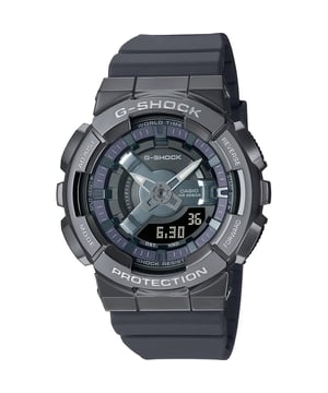 This Casio G-shock Analogue-Digital Watch for Women is the perfect timepiece to wear or to gift. It's Grey 42 mm Round case combined with the comfortable Grey Plastic watch band will ensure you enjoy this stunning timepiece without any compromise. Operated by a high quality Quartz movement and water resistant to 20 bars, your watch will keep ticking. This trendy watch is a perfect gift for New Year, birthday,valentine's day and so on -The watch has a calendar function: Day-Date, Stop Watch, Countdown and Worldtime High quality 19 cm length and 21 mm width Grey Plastic strap with a Buckle Case diameter: 42 mm,case thickness: 11 mm, case colour: Grey and dial colour: Grey