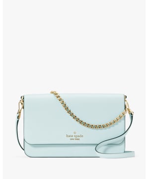 Madison Saffiano Leather Willow Flap Convertible Crossbody, Metal Pinmount With Spade Logo, Back Zip Pocket, Back Zip Pocket,  Length: 5.50 Cm,  Width: 15.50 Cm,  Height: 25.00 Cm