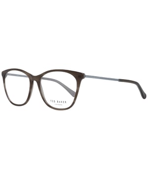 Ted Baker Cat Eye Womens Grey Horn TB9184 Rayna  Glasses are a fashionable cat eye style crafted from lightweight acetate. The one piece nose pads and plastic temple tips provide all day comfort. Ted Baker's logo is embedded into the slender temples for authenticity.
