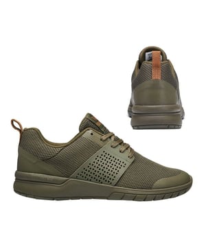 Supra Scissor Lace Up Mens Running Trainers Olive 05669 365 B35B