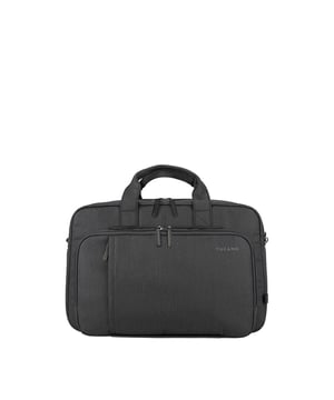 Unisex handtas met ritssluiting. één met ritssluiting en twee open binnenzakken. één voorkant met externe zakken met ritssluiting. verstelbare en afneembare schouderband.  Handvat van gerecycled polyethyleentereftalaat. twee binnenvakken.  extern materiaal.  Binnenkant van gerecycled polyethyleentereftalaat. Afmetingen: 43x28x18 cm. Modeproduct