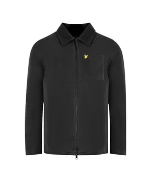 Lyle & Scott Twill Black Overshirt Jacket. Brave the elements in style with the Lyle & Scott Jacket. This sleek coat is designed That looks great with almost any outfit. Make a statement with a jacket that looks great and keeps you protected from the elements.. Lyle & Scott Light Black Coat, Collar, 100% Cotton. Zip Closure, 1 Large Pocket On Chest. Regular Fit, Fits True To Size, Branded Badge On Chest. Style: LW1409V Z865